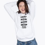 Resim 404 Not Found Tasarımlı Kapşonlu Kadın Sweatshirt 