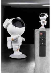 Resim Çocuklara Özel Projeksiyon Astronot Lamba Speaker Sevimli 