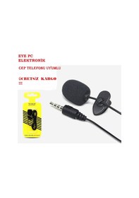 Resim Cep Telefonu Uyumlu Yaka Mikrofonu Youtuber Yutıbır için Uygun 