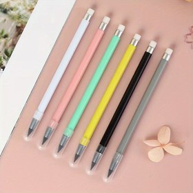 Resim 1 Adet Bileme Gerektirmeyen Sonsuz Yazı Kalemi - Yerleşik Silgi ile Keskin Uç, Macaron Renk Çeşitleri, Öğrenciler ve Sanatçılar için Dayanıklı Ergonomik Tasarım, Ofis Kullanımı, Şık Stil, Yüksek Kalite Yapım, Geri Çekilebilir Mekanizma, Yaratıcı Profesyoneller İçin 