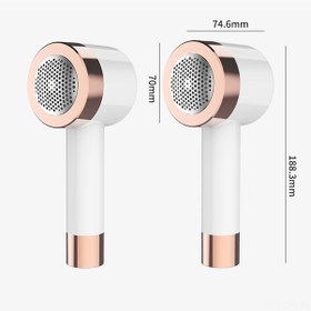 Resim Aubyhe Beyaz Usb Şarjlı Kumaş Tüy Temizleyici - İki Fonksiyonlu Tüy Kesici Ve Yapışkan Tüy Çıkarıcı 