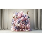 Resim Venspor Rüya Gibi Balon Demeti Arkaplan, Modern Sanat Stili, 200x150cm Fon, Duvar Örtüsü 