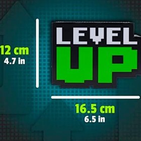 Resim Paladone Level Up Light with Sound Retro Gaming Style Pille Çalışan Çok Renkli PP8588 