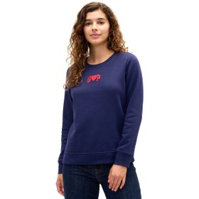 Resim GAP Relaxed Logo Kadın Lacivert Günlük Stil Eşofman Üstü 800444002 