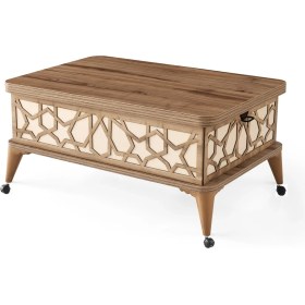 Resim Zerenland 115 Tekerlekli Akıllı Sehpa, Sihirli Sehpa, Orta Sehpa, Laptop Masası 