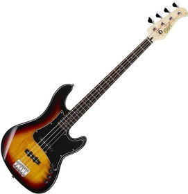 Resim Cort GB34JJ3TS 4 Telli Bas Gitar - 3 Tone Sunburst (Başlangıç/Orta Seviye) | Klasik J-Style Tasarım, JJ Manyetik Dizilimi, Kavak Gövde ve Akçaağaç Sap 