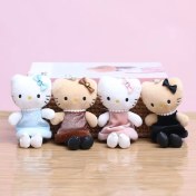 Resim Baijiafu2 Yeni 1 Adet Dört Inç Iyi Şanslar Karikatür Peluş Oyuncak Bebek Anahtarlık Sevimli Bebek Anahtar Küçük Kolye Seti (Yurt Dışından) 