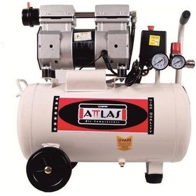 Resim Attlas SC1050 J Sessiz Yağsız Monofaze Hava Kompresörü 1 HP 8 Bar 50 L - A0302036 