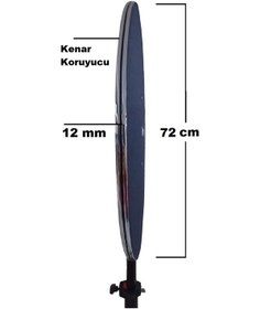 Resim Tripod Ayaklı Dart Arkalık Stand Seti Lacivert Kaplama 