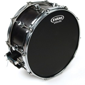 Resim Evans B14HBG Hydraulic Black 14 İnç Yağlı Trampet Derisi - Siyah (Profesyonel) | Mat Siyah Görünüm, Yağ Aralıklı Çift Katman ve Maksimum Susturma Özelliği 