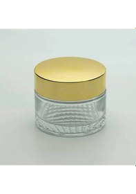 Resim Boş Krem Kavanozu 30 ML 5 Adet Boş Şeffaf Sarı Kapaklı Kutu 