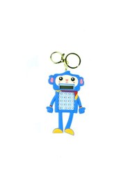 Resim Hesap Makinesi Robot Mini Anahtarlıklı Labirent Oyunlu Mavi 