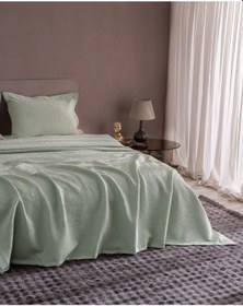 Resim Madame Coco Labenne Çift Kişilik Yatak Örtüsü - Mint Yeşili 8684427228814 Yeşil 