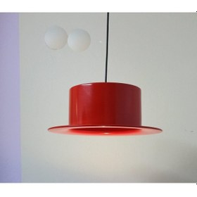 Resim Rys Retro Metal Dekoratif Rustik Kırmızı Kafe Mutfak Tekli Sarkıt 