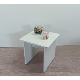 Resim KOBİÇ Ofis Sehpası 45x45x45 cm Beyaz 