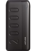 Resim Lenyes PX235P Led Işık Göstergeli Taşınabilir Powerbank 10W 20000mAh Siyah 