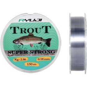 Resim Ryuji Trout Carp Light Grey 150m Monofilament Misina 0,25mm 0,25mm 