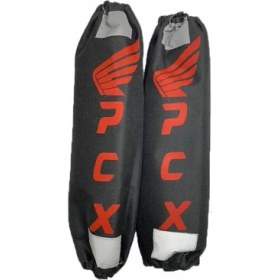 Resim Honda Pcx Uyumlu Kırmızı (29 X 7 Cm) Amortisör Kılıfı 