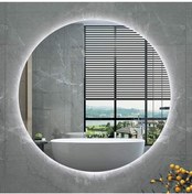 Resim Toprak dekor 80cm Ledli Banyo Aynası Beyaz Led 