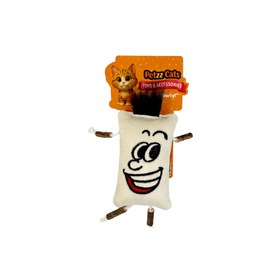 Resim PetzzCats Mr.Mata Matatabi ve Çıngırak Sesli Peluş Kedi Oyuncağı Beyaz 15x12 Cm 