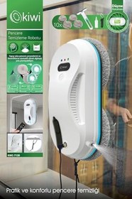 Resim Kıwı Kwc-7130 Uzaktan Kumandalı Sıvı Püskürtmeli Cam Silme Robotu 