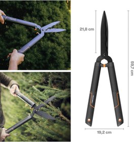 Resim FiSKARS HS22 SINGLE STEP ÇİM ÇİT BUDAMA MAKASI -10 MM 