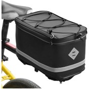 Resim Wineen 12l Bisiklet Bagaj Çantası Su Geçirmez Yağmur Kılıfı İle Suya Dayanıklı Bisiklet Raf Çantası Siyah 