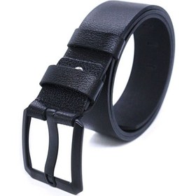 Resim Hakiki Deri Tek Kat Manda Derisi Erkek Kot Kemeri 4,5cm Siyah 