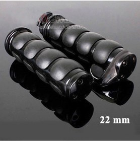 Resim Chopper Cruiser Krom Elcik Seti 22 Mm Siyah 114b 22 