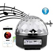 Resim Bluetooth Sd Aux USB LED Disko Lamba Topu Speaker GO50602814980 