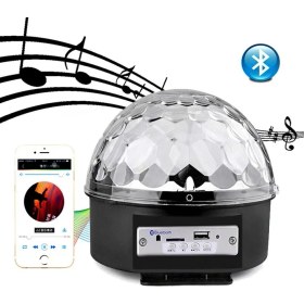 Resim Bluetooth Sd Aux USB LED Disko Lamba Topu Speaker GO50602814980 