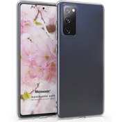 Resim Samsung Galaxy S20 Fe Kılıf Transparent Soft Beyaz Microsonic