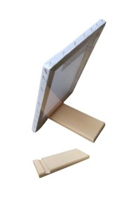 Resim Masaüstü Şövaleli Resim Boya Başlangıç Seti, 2 Tuval, 6lı Boya, Palet, Vernik. Şövalye 