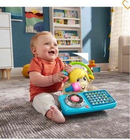 Resim Fisher Price Sesli ve Işıklı Link Squad İlk Kelimelerim İnek HYL26 