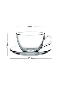 Resim Rakle Pure Black 2'li Çay Fincanı Seti 240 Cc renkli 