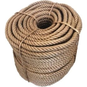 Resim 12 mm 20 Metre Dekoratif Jüt Halat Kendir Urgan 