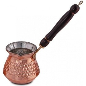 Resim Bakır Zımbalı Cezve 3'lü Set 