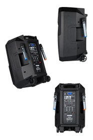 Resim Lastvoice LS-P2915 15" 850 W Portatif Taşınabilir Mikrofonlu Şarjlı Ses Sistemi Hoparlör 