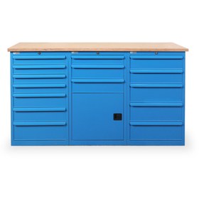 Resim starçelik 15 Çekmeceli Dolaplı Çalışma Tezgahı (1850x650x1030 mm ) 