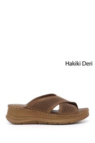 Resim Gönderi(r) Kadın Fındık Dolgu Taban Hakiki Deri Terlik 