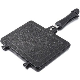 Resim Döküm Granit Teflon Ocak Üstü Tost Makinası - El Tostu 