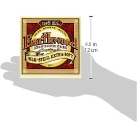 Resim AyrStore Earthwood Silk & Steel Ekstra Yumuşak Akustik Gitar Telleri, 80/20 Bronz, Ölçü 10 50 