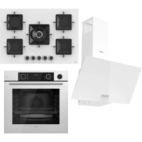 Resim Ferre Steamart Ss Serisi Beyaz Set (SS036 + XE64CB +D087 ) -75'lik Seri - Kare Emaye Izgara 