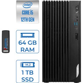Resim MSI Pro DP180 Intel Core I5 12400 64GB 1tb SSD Intel UHD Grafik Windows 11 Home Masaüstü Bilgisayar MS422XTRH17 + Zettausbbellek 