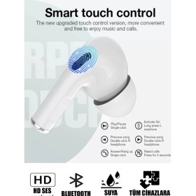 Resim Genos Infinix Hot 40 Pro Uyumlu 3.nesil Bluetooth Kablosuz Kulaklık Premium Beyaz (SN181673) 