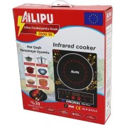Resim Dijital Tekli Elektrikli Ultra Fonksiyonlu Ocak 3500W Kızılötesi Pişirici Zamanlayıcı Dokunmatik ALP-DT213 (4887) 