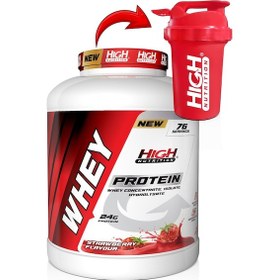 Resim Whey Protein Tozu 2280 Gr Çilek Aromalı Protein Tozu 24 Gr Protein Kas Güç 76 Servis 