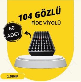 Resim Viyol 60 Adet 104 Göz Fide Viyolü Fidan Altlığı Tohum 
