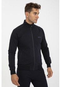 Resim Maraton Comfort Erkek Dik Yaka Uzun Kol Lacivert Eşofman Üstü 21390 Lacivert 