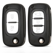 Resim for Renault / Fluence / Clio / Megane / Kangoo / Modus için 2/3 Düğmeli Anahtar Flip Araba Uçlu Anahtar Kılıfı 